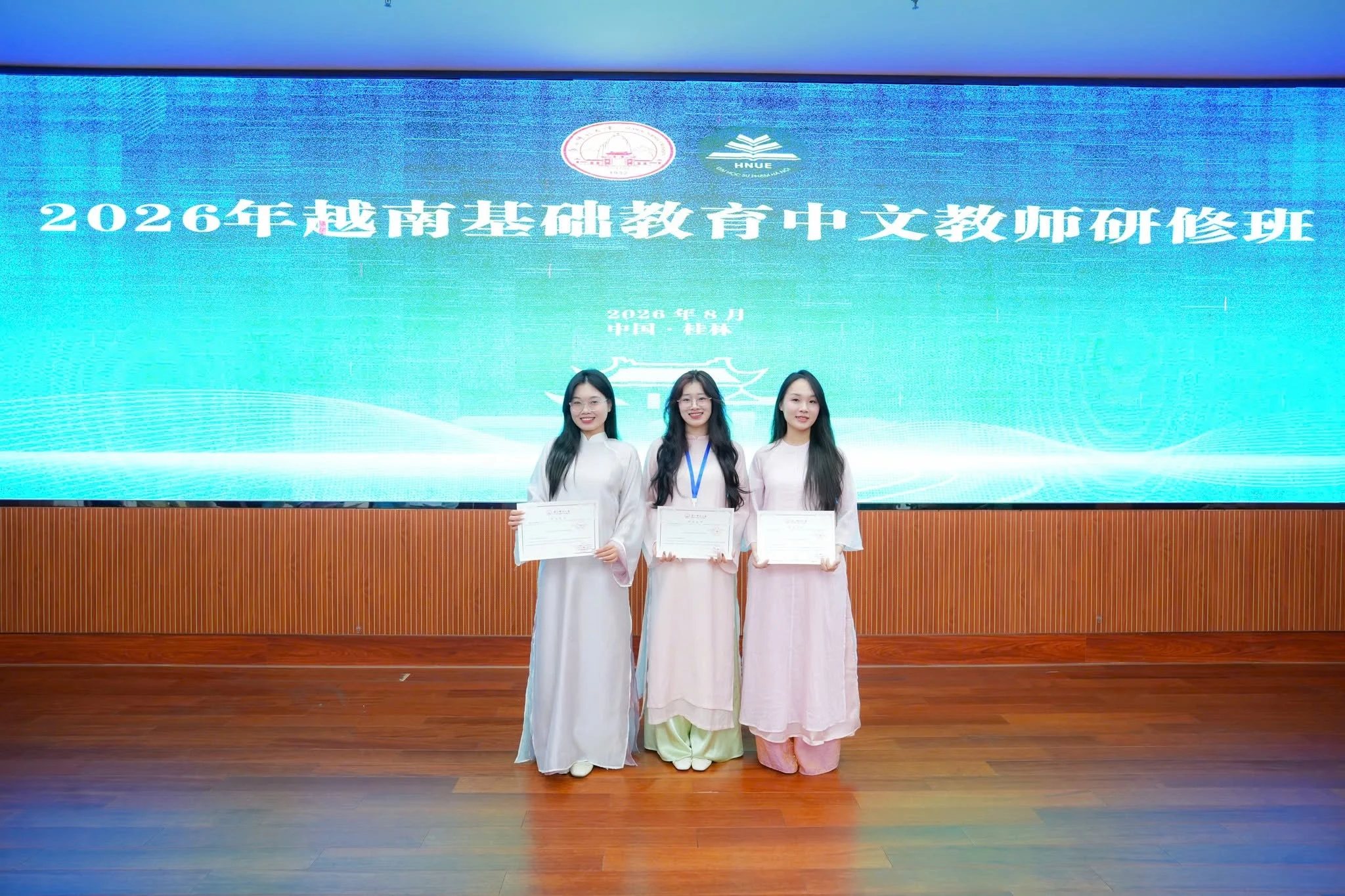 Ba giảng viên Eco Nihao tại khóa bồi dưỡng giáo viên tiếng Trung ở Trung Quốc năm 2026